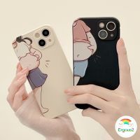 （A LOVABLE）สำหรับ iPhone 11 12 13 Pro Max Xr X Xs Se 2020 IPhone 7P 8P 7 8 6 6S Plus Mini คู่ Funny Soft ซิลิโคน TPU-รวมเลนส์กันกระแทกเคสโทรศัพท์