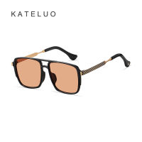 [พร้อมกล่อง] KATELUO A0746 U Nisex แว่นกันแดด P Olarized R Etro นักบินกรอบ UV400ไล่โทนสีเลนส์กีฬาขับรถกระจกบังแดด