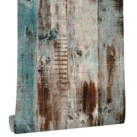 ✵ Rustic Wood Wallpaper Peel And Stick Removable Self Adhesive Reclaimed Wood Contact Paper Vintage Wood Grain Wallpaper