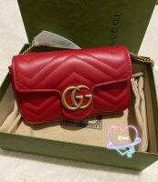 A.L.I.C.E GUCCI GG Marmont super mini bag กระเป๋าโซ่ กระเป๋าสะพาย