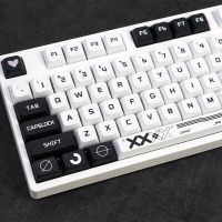 แป้นพิมพ์ XDA 132คีย์สำหรับ MX Switche แป้นพิมพ์เชิงกลสำหรับเล่นเกมสีดำขาว PBT ตัวครอบปุ่มคีย์บอร์ด SYE-SUB โปรไฟล์แบบกำหนดเอง PBT