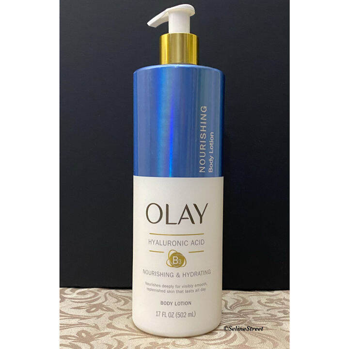 Olay Nourishing & Hydrating Body Lotion with Hyaluronic Acid Lazada PH