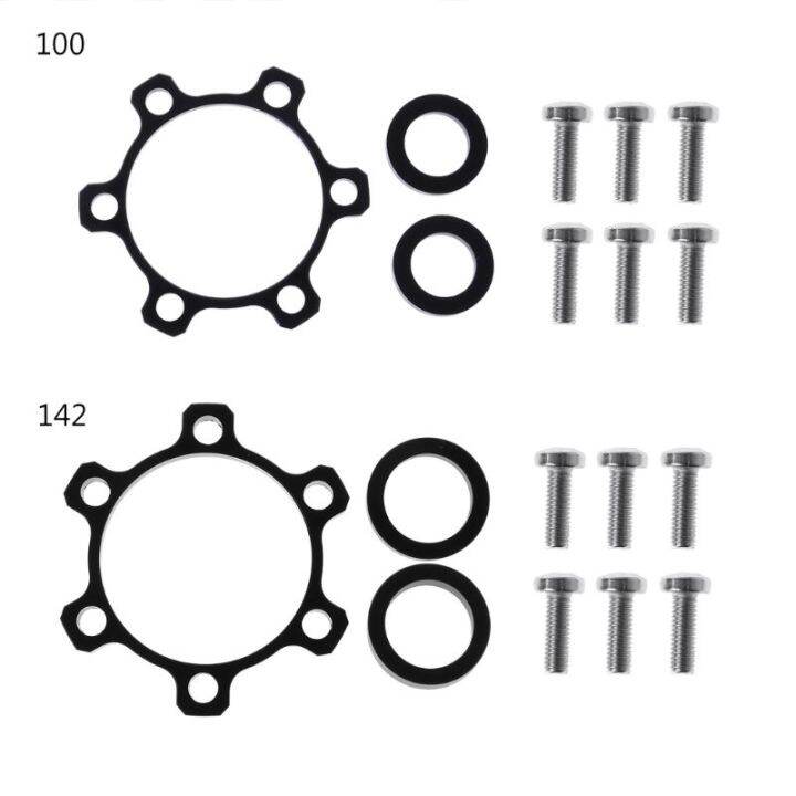 จักรยานฮับต่อพ่วงอัลลอยด์ด้านหน้าด้านหลัง-spacer-conversion-100ถึง110มม-142ถึง148มม