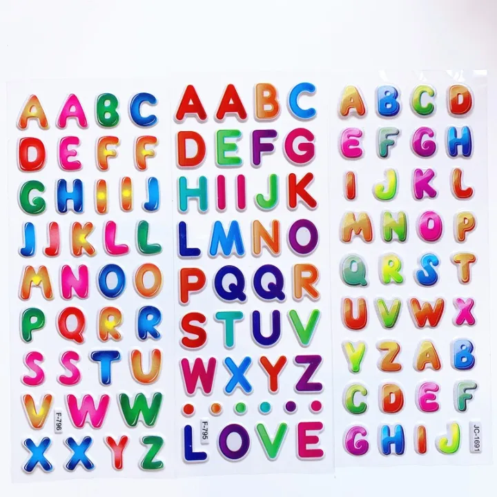 6-sheets-kids-stickers-3d-puffy-bulk-cartoon-english-alphabet-letters-number-stickers-educational-toys-for-girl-boy-gyh