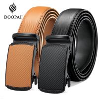 ❅☂❄ DOOPAI Multicolor Genuine Leather Men 39;s Belts Fashion Business Automatic Buckle Straps Ratchet Cow Leather Waistband 3.5cm Width