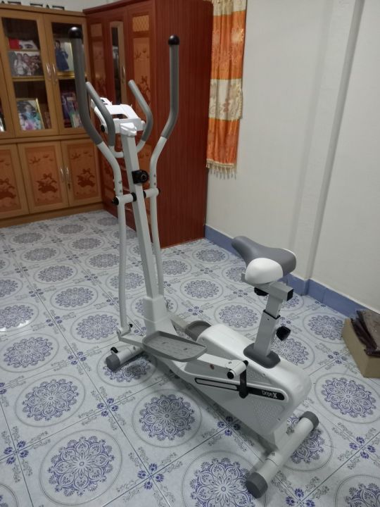 เครื่องเดินวงรี-แบบมีที่นั่ง-2-in-1-elliptical-อีลิปติคัล-ลู่วิ่งกึ่งสเต็ป-ออกกำลังกายแบบแอโรบิก