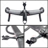 แฮนด์คาร์บอนแบบบูรณาการ S-W Aerofly Carbon Handlebars Matte 31.8*400/420/440Mm กับก้านโลหะผสม90/100/110Mm