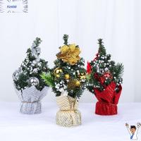 FORELSK 20Cm เทศกาล Navidad ตกแต่งสุขสันต์วันคริสต์มาสต้นคริสต์มาสต้นเครื่องประดับโต๊ะต้นไม้ประดิษฐ์ต้นคริสต์มาส