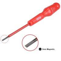 UXCELL Magnetic Electric Screwdriver 1000v Slotted Insulated Screwdriver 3x75mm for Professional in DIY Hand-making Automotive-DCVS STORE