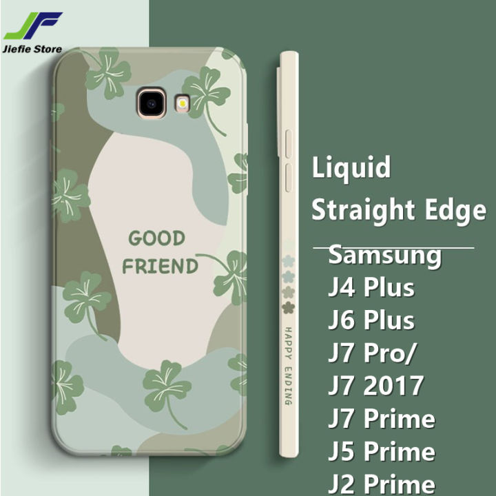 jiefie-ดอกไม้โทรศัพท์กรณีสำหรับ-samsung-galaxy-j4-plus-j6-plus-j7-prime-j2-prime-s21-ultra-s22-ultra-s23-ultra-แฟชั่นที่มีสีสันจับคู่นุ่ม-tpu-ตรงขอบ