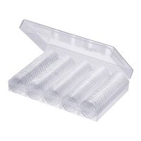 100pcs/Set Diameter 30mmPlastic Clear Capsule Collection 16/20/25/27/30/38/46 Coin Containers Storage New  Box Crafts Tool Storage Shelving