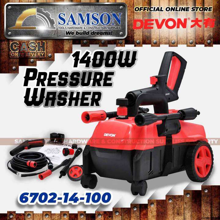 DEVON Germany 1400W Industrial Heavy Duty Pressure Washer (670214100