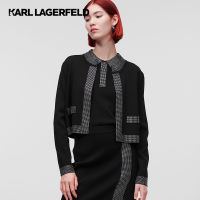 KARL LAGERFELD - RHINESTONE-EMBELLISHED CARDIGAN 230W2003 คาร์ดิแกน