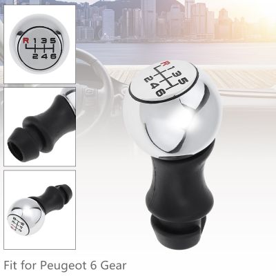 6ความเร็วรถเกียร์ธรรมดา Shift Handball Knob รถอุปกรณ์เสริม Fit สำหรับ Peugeot 106 / 206 / 207 / 306 / 307 / 407 / 408 / 508