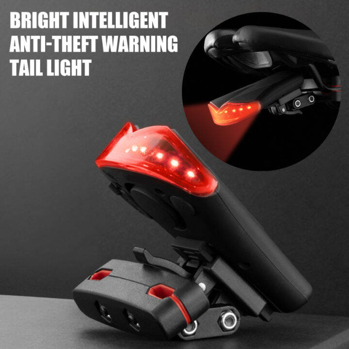 Bicycle AntiTheft Alarm Lock Bicycle Smart Tail Light Automatic Brake