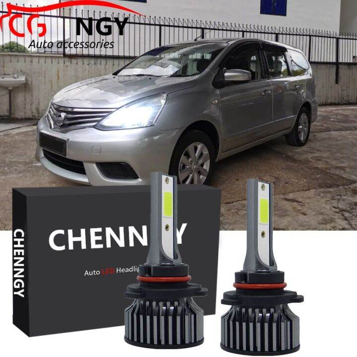 ชุดหลอดไฟหน้าฮาโลเจน-led-6000k-2016-แบบเปลี่ยน-สําหรับ-nissan-grand-livina-l11-2014-2015-2019-2pcs