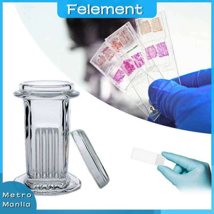 Glass Slides Staining Jar Stand Coplin Jar Lazada PH