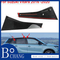 อุปกรณ์เสริมสำหรับ Suzuki Vitara 2016 2017 2018 2019 2020ชิ้นส่วนรถยนต์ประตูหน้าประตูหลังเสาตกแต่งสติ๊กเกอร์แต่งรถด้านนอก