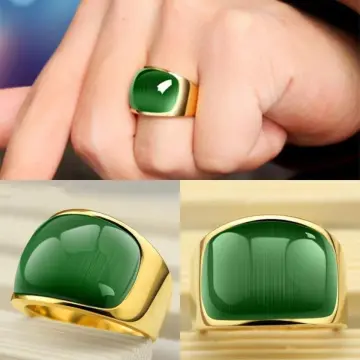 Buy Green Rings for Men by Waama Jewels Online | Ajio.com