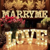 Alphabet Letter LED Lights Luminous Number Night Lamp for Home Wedding Christmas Party Bedroom Birthday Anniversaire Decoration