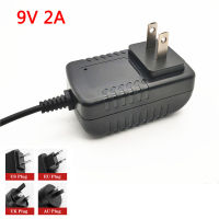 9 V 2A DC Power Adapter 9โวลต์2แอมป์2000ma อินพุตแหล่งจ่ายไฟ AC 100-240V 5.5X2.1มม. หม้อแปลงไฟฟ้า