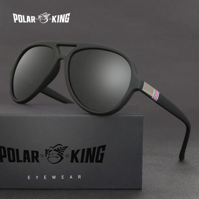 Polarking Sunglasses Men Classic Business Trend nd Sun Glasses Design Twin Bridge Eyewear Big Lens Plastic Lightness PL302