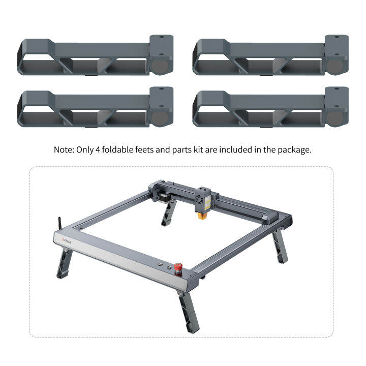 ร้อน-ซีโอดี-kkmoon-ortur-เลเซอร์โท3แกะสลักอุปกรณ์เสริม4ชิ้น-fft1-0ฟุตพับเอียงโครงสร้างเพิ่มแกะสลักความสูงง่ายต่อการติดตั้ง