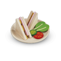 PLANTOYS SANDWICH ของเล่นไม้ แปลนทอยส์ ชุดแซนวิช (2y+)