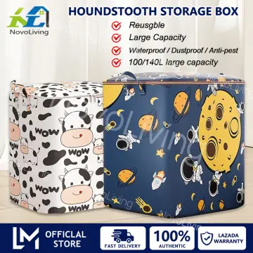 Foldable Under Bed Bags Large Quilt Storage Bag With Zipper Clothes Blanket  Quilt Closet Organizer Box
