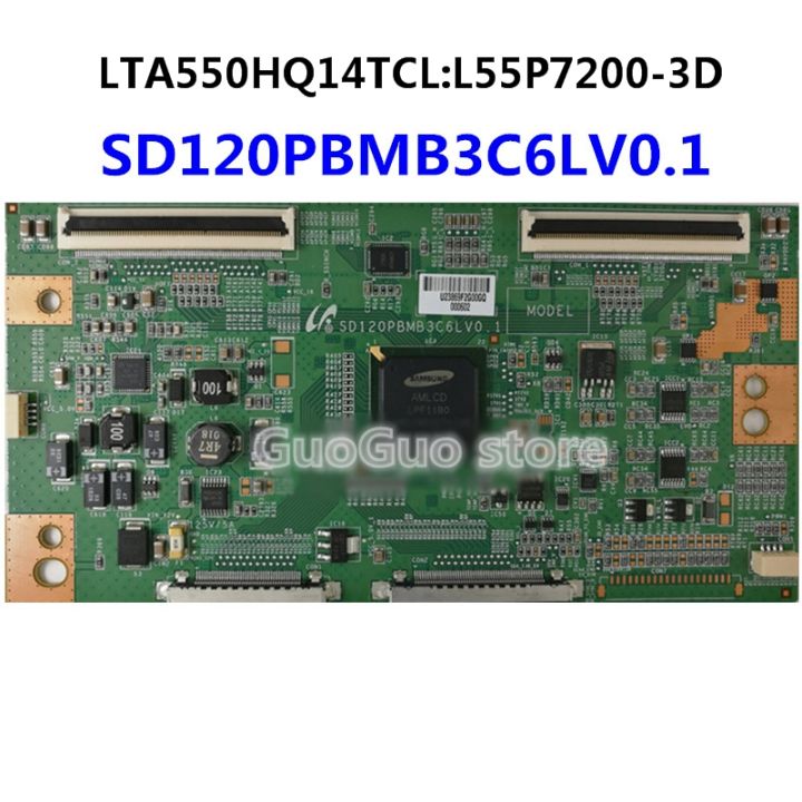 1ชิ้น TCON Board SD120PBMB3C6LV0.1 TV T-CON LTA550HQ14TCL ลอจิกบอร์ด L55P7200-3D