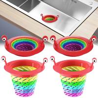 【YF】๑✽☌  2Pcs Sink Strainer Waste Collector Floor Drains Hole Drain Hair Catcher Stopper Filter