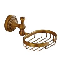 ✹▲ MADICA 14.8x18x9.8cm Soap Dishes For Shower Room Metal Copper Nail Soap Box For Clothes Coat Bronze Vintage Brass Soap Holder