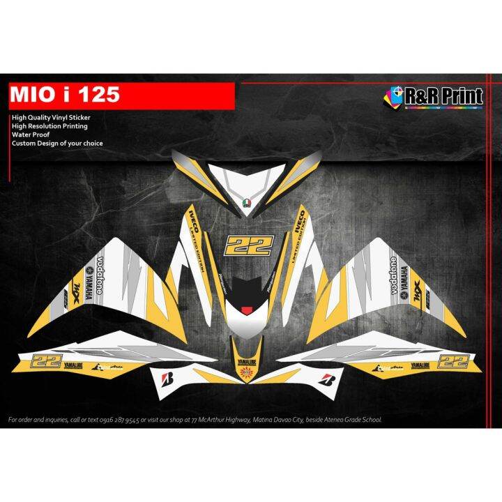 Yamaha Mio i 125 Decals Sticker Lazada PH