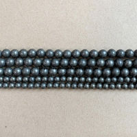 Natural Stone Smooth Iron Pyrite Round Loose Beads 15" Strand 4 6 8 10MM Pick Size For Jewelry Making