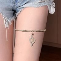 [COD] Leg Chain Rhinestone Snake Thigh Accessories Nightclub Street Shooting Exaggerated European and Jewelry Female