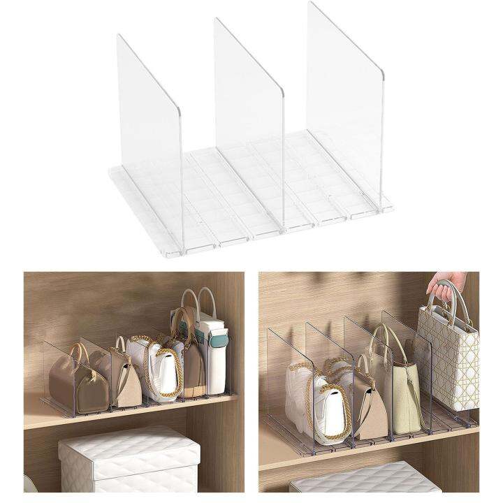 meriglare Shelf Divider Closet Shelf Dividers Partition Transparent