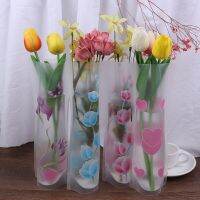 Hot Selling Hot Sale 27 X 12Cm PVC Plastic Foldable Vase Flowers Jardiniere