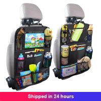 【YF】 1PC Car Back Seat Organizer Kids Backseat Cover Protector with Touch Screen Tablet Holder Kick Mats Pocket for Toys