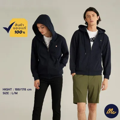 Mc Jeans เสื้อกันหนาว มีฮู้ด Unisex สีกรมท่า MJHP149