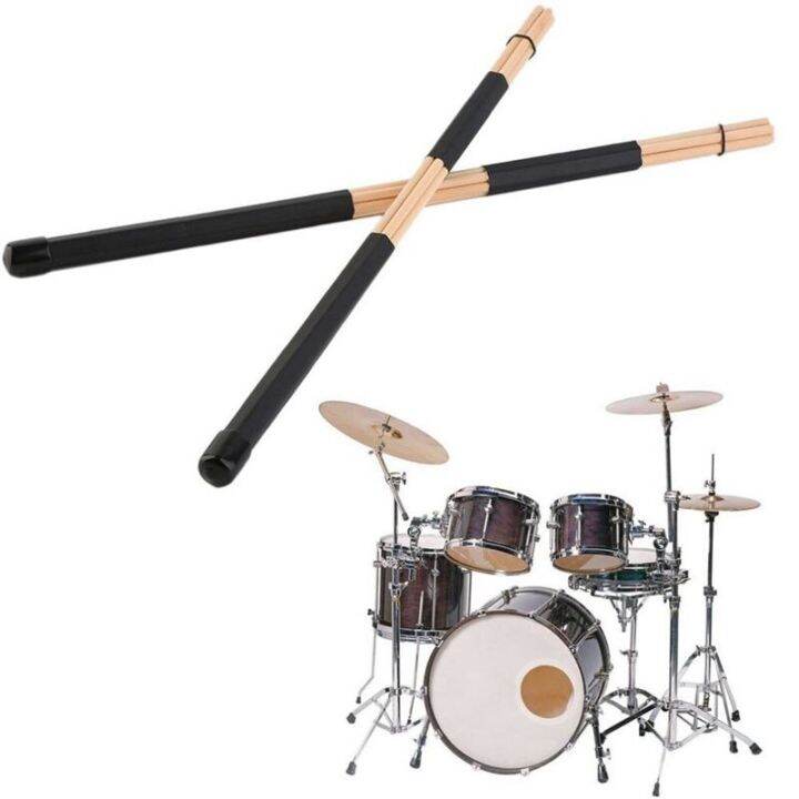 worth-buy-new-1-pair-40cm-rods-rute-jazz-drum-sticks-แบบพกพาน้ำหนักเบา