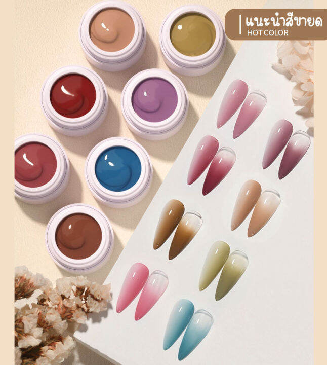 สีทาเล็บรุ่นใหม่-ไล่ระดับสีง่าย-สีเจลเกรดดี-ขายดี-สีเจลไฮไลท์เล็บ-สีทาเล็บเจล-k8