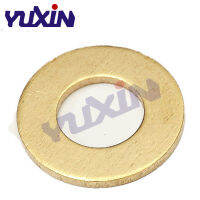 Free Shipping 500Pcs DIN125 ISO7089 M2 M2.5 M3 M4 M5 M6 Meson Pad Sheet Metal Collar Brass Flat Washer Gasket