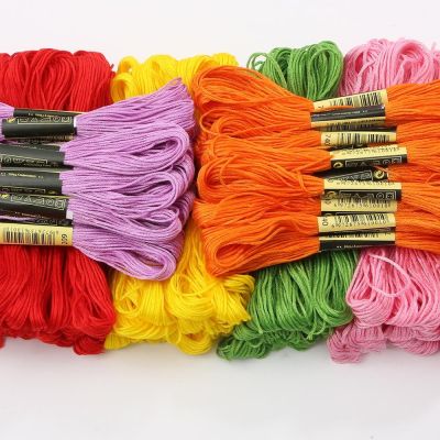 Multicolor Cross Stitch Threads Cotton Floss Thread Cross Stitch - New 10pcs/lot - Aliexpress