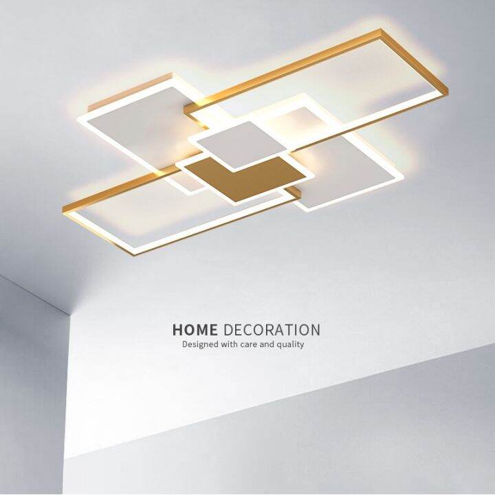 Tricolor Nordic Ceiling Light Bedroom Center Light Ceiling Remote