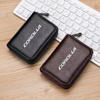 Genuine Leather Wallet Driving License Business Card Holder Wallet for Corolla 2022 2021 2020 2019 2018 Car accessories