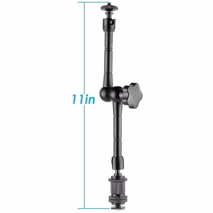 lightdow-11-inch-adjustable-friction-articulating-magic-arm-with-1-4-amp-hot-shoe-mount-for-camera-led-light-dslr-lcd-monitor