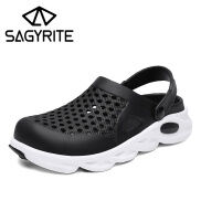 Xăng Đan Nam SAGYRITE Đi Biển, Giày Crocs Lỗ, Giày Thể Thao Chống Nước