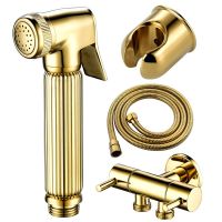 Bidet Sprayer Bidet Faucets Toilet Hand Spray Brass Bidet Set Toilet Bidet Sprayer Self Cleaning Shower for Bathroom Gold