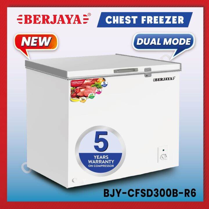 Berjaya Premium 230L Chest Freezer BJYCFSD300BR6 (White) 5 YEARS