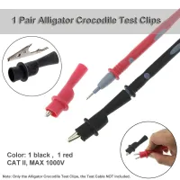 【YY】2pcs Alligator Crocodile Test Clips Clamps for Multimeter Test Leads Alligator Clips Electrical Clamps Testing Probe Meter Tools
